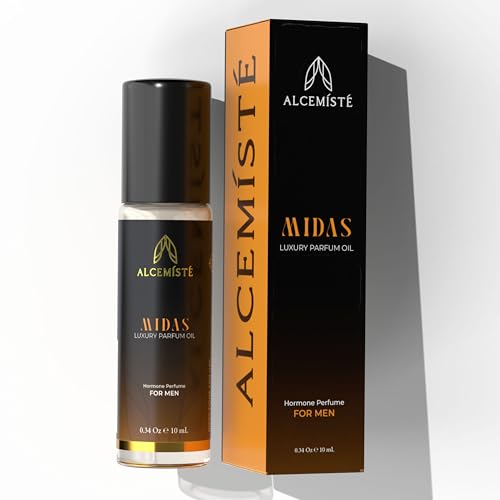 ALCEMÍSTÉ Concentrated Cologne For Men - Long-Lasting Mens Cologne - Pheromones-Infused Oil-Based Perfume For Him - Intense Formula - Travel Size, Rollerball Fragrance - 0.34 oz (10 mL)