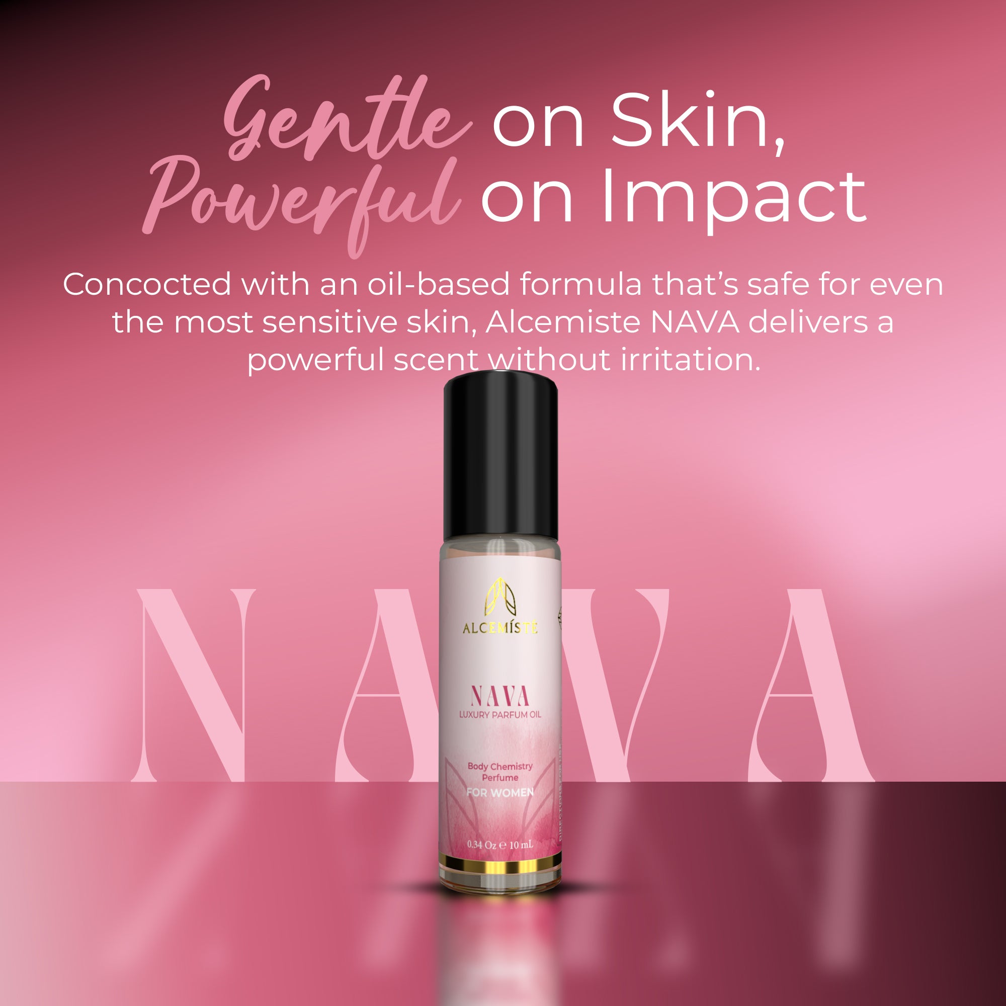 NAVA - Concentrated Pheromones Perfumes For Women - Premium Enhanced Scents Perfume Oil Cologne - 0.34 oz (10 mL)