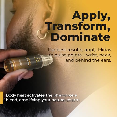 MIDAS - Concentrated Pheromone Cologne For Men - Long-Lasting Men's Cologne - 0.34 oz (10 mL)