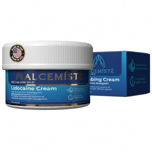 Premium Lidocaine Numbing Cream Extra Strength – Professional-Grade 4% Formula For General Use – Fast-Acting, Long-Lasting Topical Anesthetic Cream for Temporary Relief of Minor Skin Discomfort (1 oz)