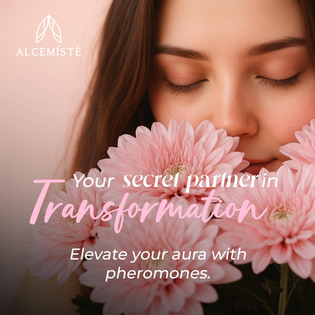 ALCEMÍSTÉ Concentrated Pheromones Perfumes For Women - Premium Enhanced Scents Feromonas Perfume Oil Cologne - Travel Size, Rollerball with Sweet, Floral, Feminine Scent 0.34 oz (10 mL)