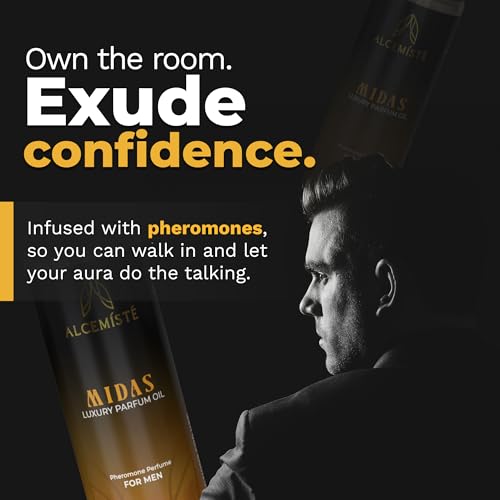 MIDAS - Concentrated Pheromone Cologne For Men - Long-Lasting Men's Cologne - 0.34 oz (10 mL)